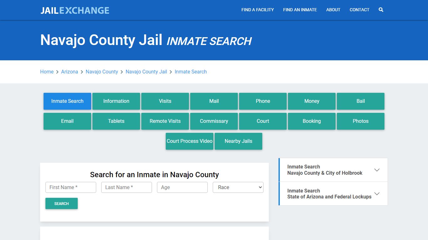 Navajo County Jail, AZ Inmate Search: Roster & Mugshots